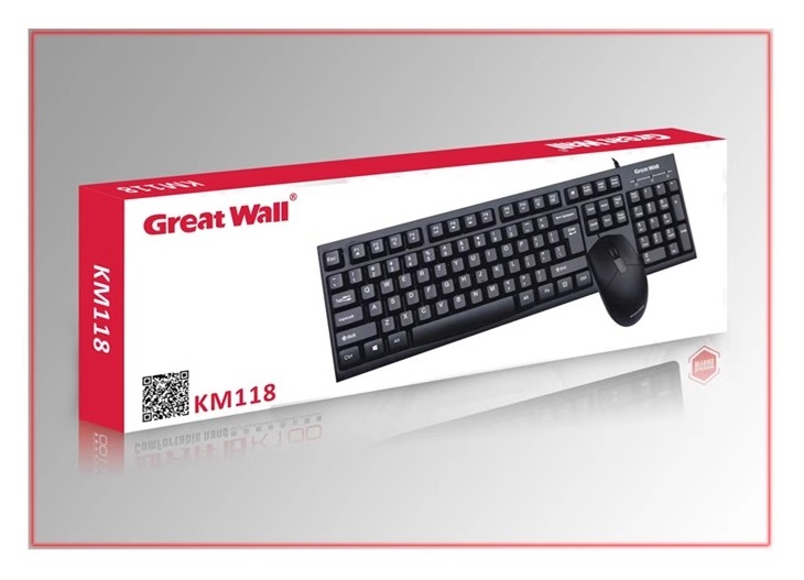 Combo de Teclado y Mouse GREAT WALL KM118