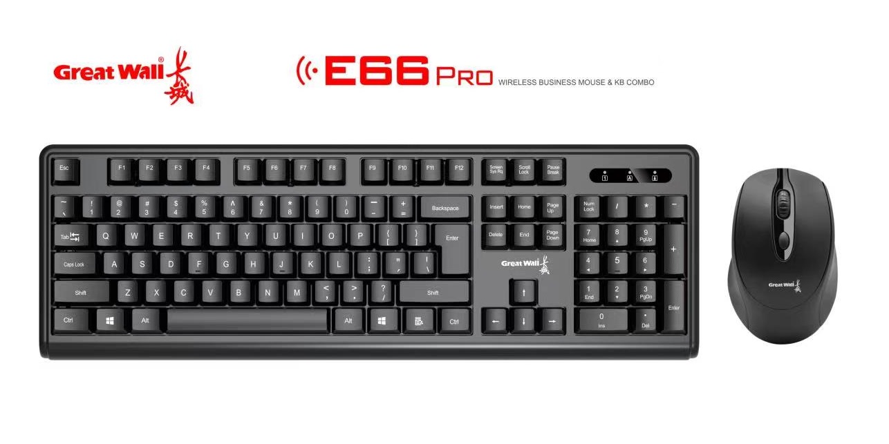 Combo de Teclado y Mouse GREAT WALL E66